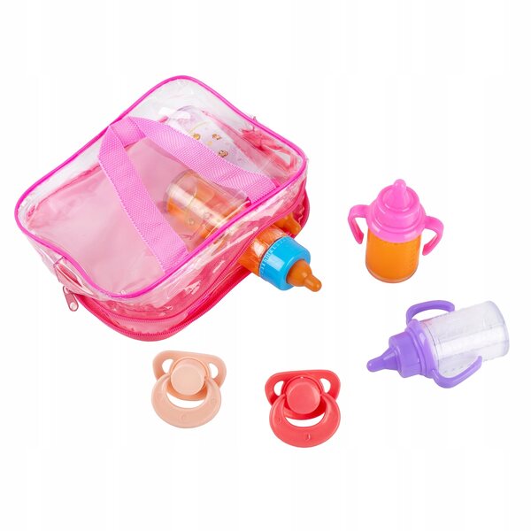 Kinderplay Magic Bottle Puppenpflegeset mit Tasche und Zubehör