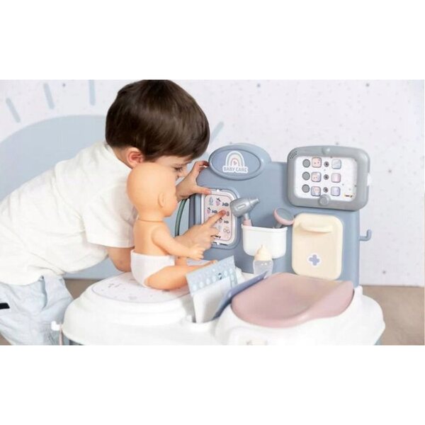 Smoby Baby Care Centro di Cura con Tablet Elettronico e 24 Accessori per Bambini