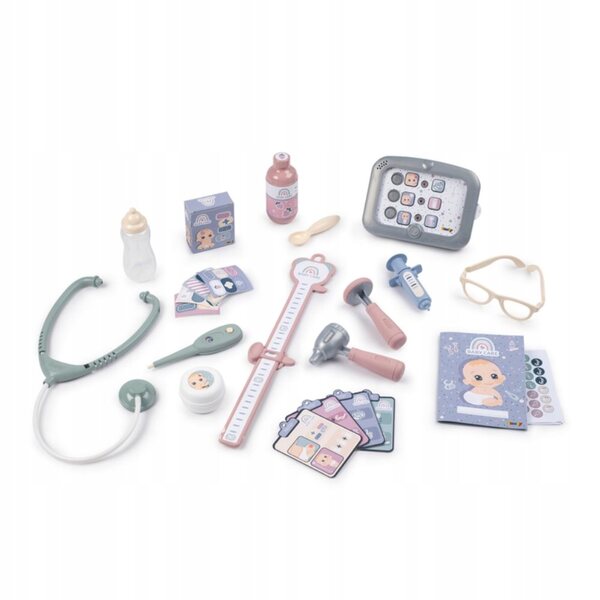 Smoby Baby Care Centro di Cura con Tablet Elettronico e 24 Accessori per Bambini