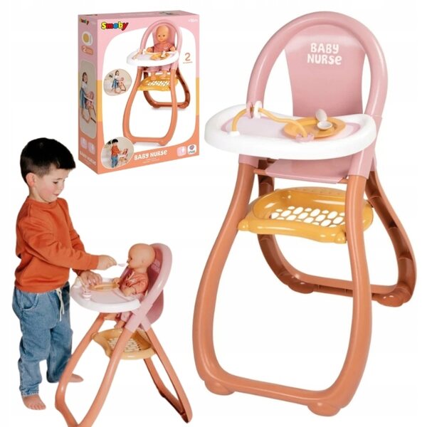 Smoby Baby Nurse Seggiolone per Bambole con Design Realistico e Sicuro per Bambini