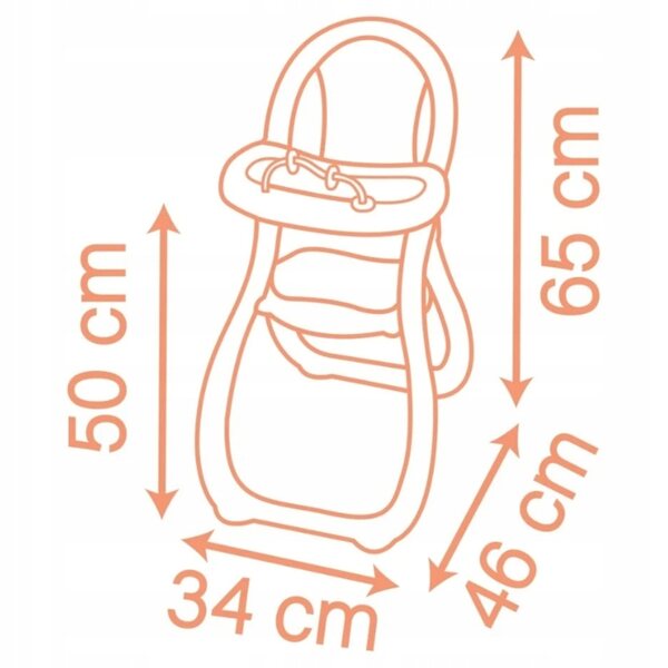 Smoby Baby Nurse Seggiolone per Bambole con Design Realistico e Sicuro per Bambini