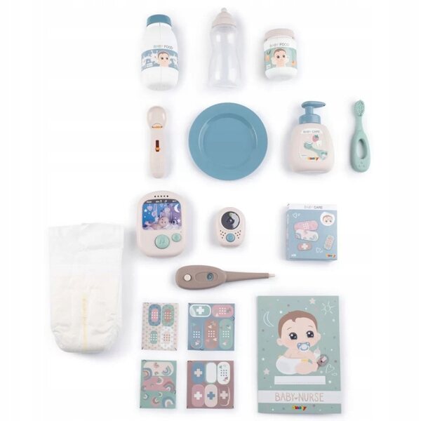 SMOBY Baby Nurse Angolo Elettronico della Baby Sitter con 19 Accessori