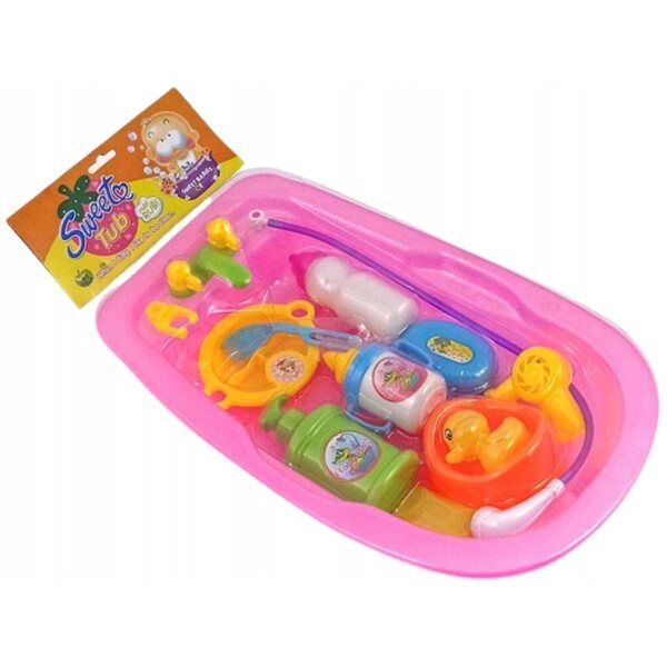 Wanienka per bambole con accessori realistici per gioco creativo 40 cm