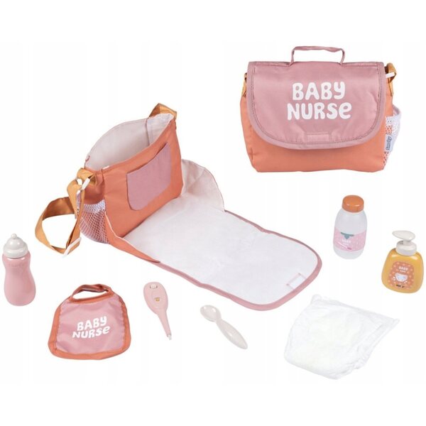 Torba per il cambio con accessori Baby Nurse Smoby per bambole 42 cm