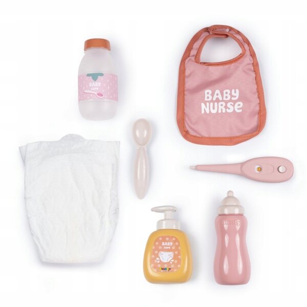 Torba per il cambio con accessori Baby Nurse Smoby per bambole 42 cm