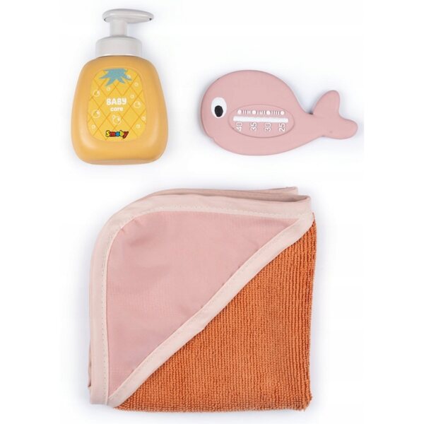 Wanienka Baby Nurse Smoby con Hydromassaggio, LED e Doccia per Bambole 42 cm