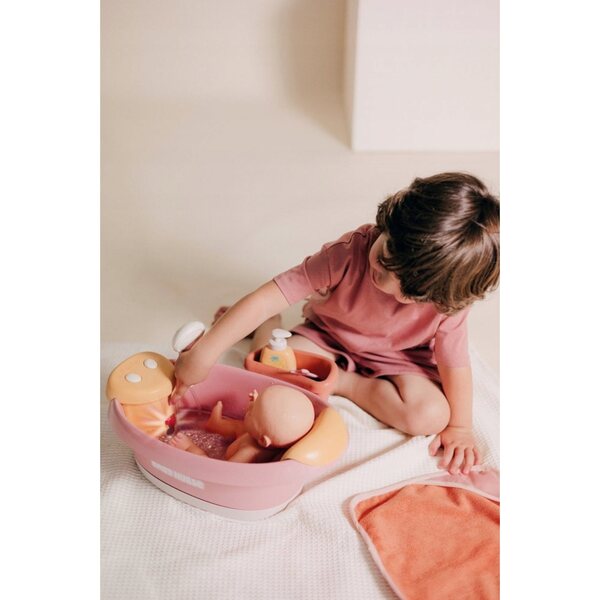 Wanienka Baby Nurse Smoby con Hydromassaggio, LED e Doccia per Bambole 42 cm