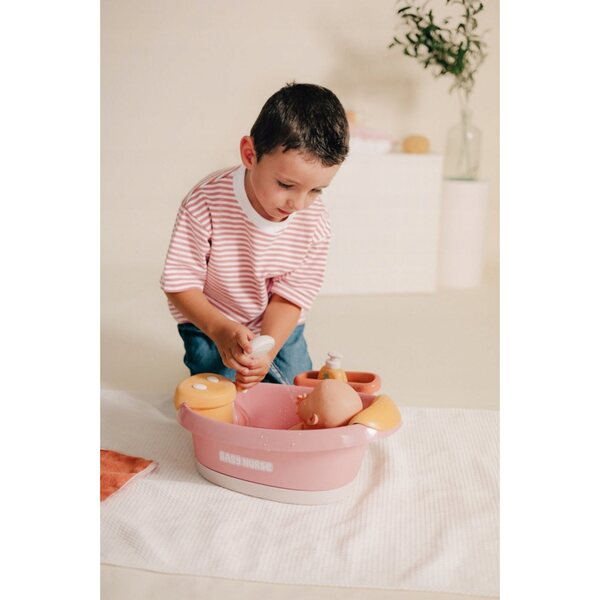 Wanienka Baby Nurse Smoby con Hydromassaggio, LED e Doccia per Bambole 42 cm