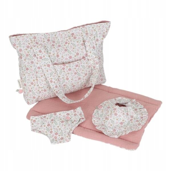 Little Dutch Torba per Pannolini e Accessori per Bambole in Cotone
