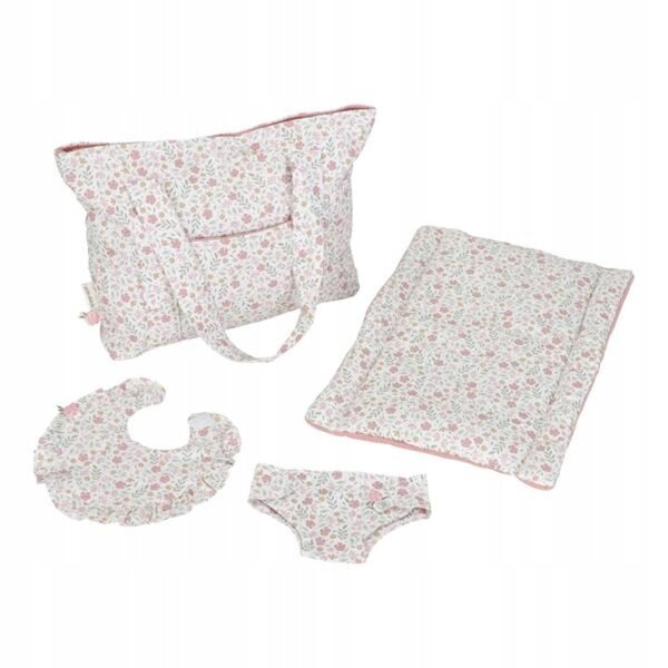 Little Dutch Torba per Pannolini e Accessori per Bambole in Cotone