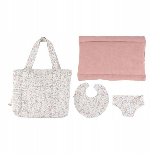 Little Dutch Torba per Pannolini e Accessori per Bambole in Cotone