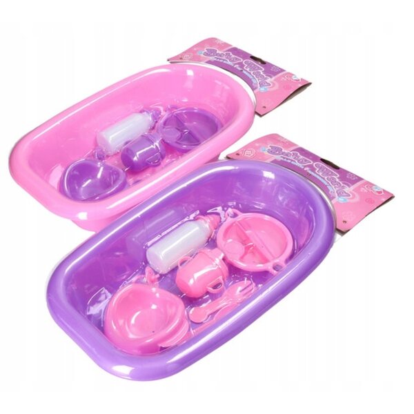 Wanienka mit Zubehör für Puppen 39 cm komplettes Spielpflegeset