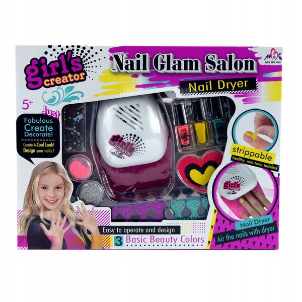 Set per decorare unghie e make-up per bambini, sicuro e completo