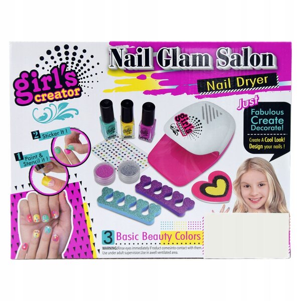 Set per decorare unghie e make-up per bambini, sicuro e completo