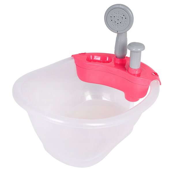 Badewannenset mit Dusche für Ramiz-Puppen: Sicheres Zubehör für Badezimmerspiele