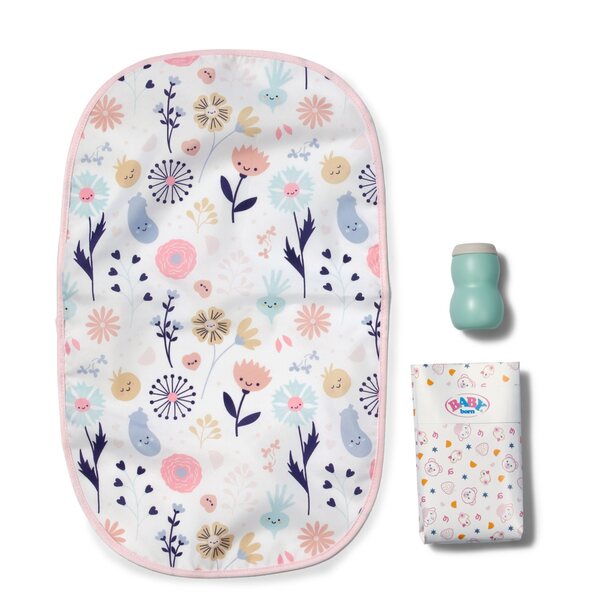 BABY born Wickeltorf mit Blumenmuster für Kinder ab 3 Jahren