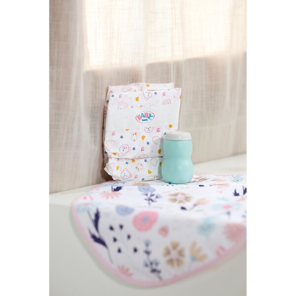 BABY born Wickeltorf mit Blumenmuster für Kinder ab 3 Jahren