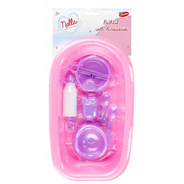 Wanienka con accessori Nella Mega Creative per bambini 3+ anni in plastica
