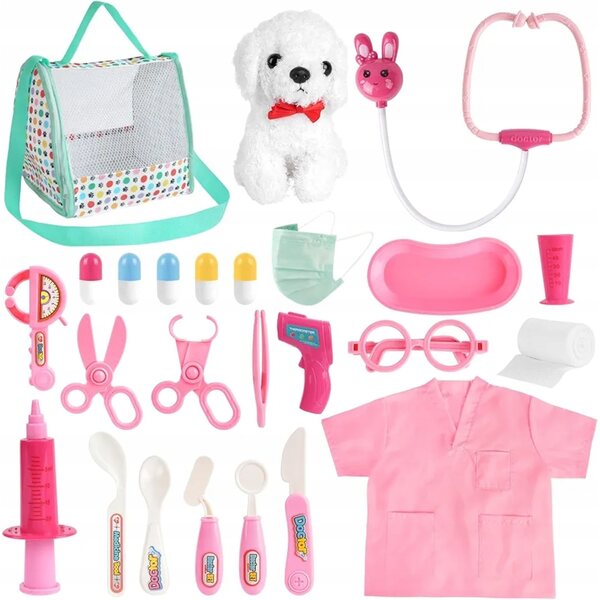 Kleines Tierarzt-Set mit 25 Elementen – Lernspielzeug für Kinder