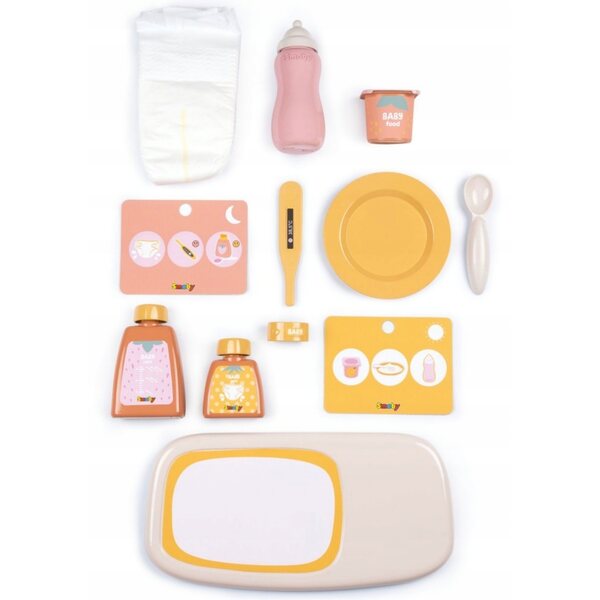 Smoby Baby Nurse Valigia della babysitter con 13 accessori per bambole e fasciatoio