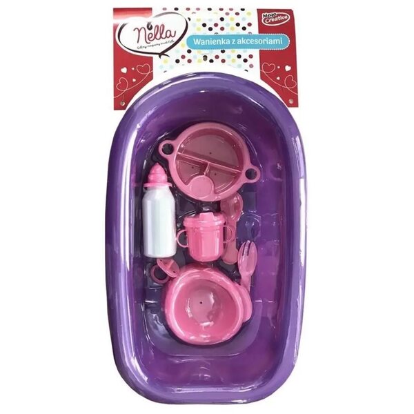 Mega Creative Nella Wanienka con Accessori per Bambole Bobas di 39 cm, Set Completo