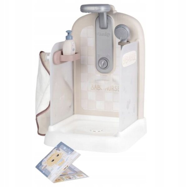 Smoby Baby Nurse Dusche für Puppen mit Wasserfunktion und Pumpe 30 cm