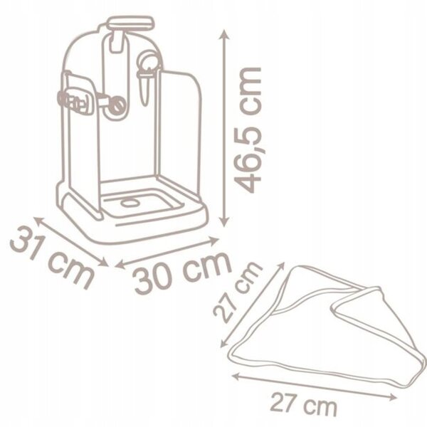 Smoby Baby Nurse Dusche für Puppen mit Wasserfunktion und Pumpe 30 cm