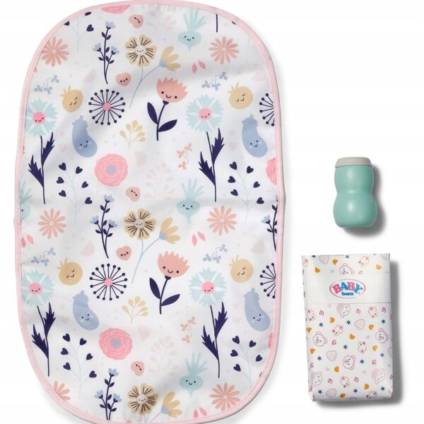 Baby Born Torba con Pratica Tappetino Cambio per Bambole 36-43 cm