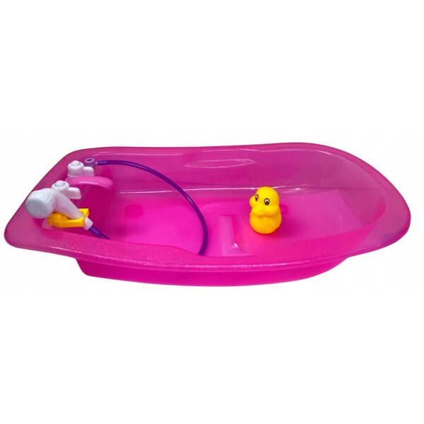 Grande vasca per bambole fino a 45 cm con accessori Baby Doll Retro