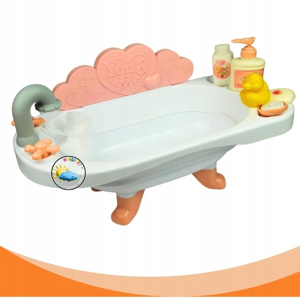 Badewannenset für Puppen mit komplettem Zubehör für Rollenspiele