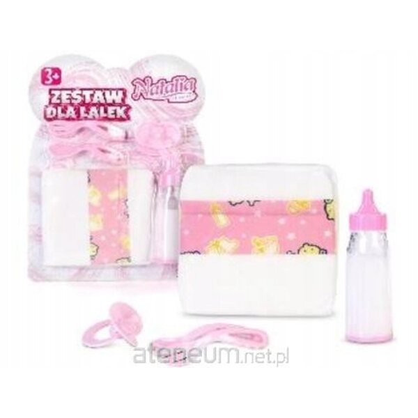 Set pannolino con accessori per bambole Natalia – ideale dai 3 anni in su