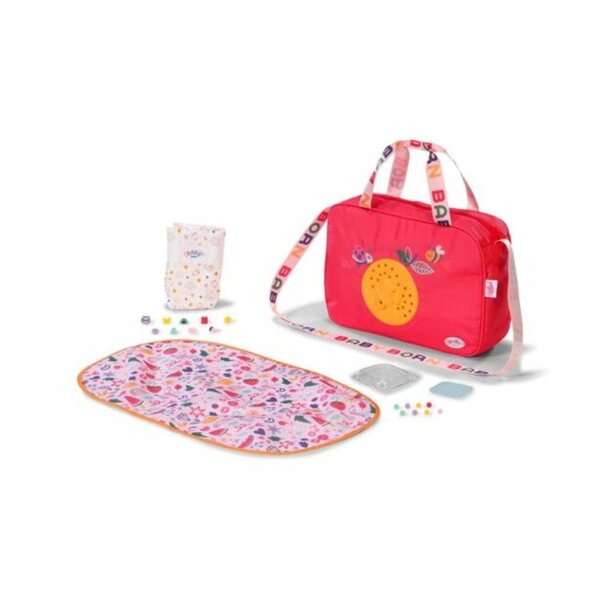 Baby Born Torba per Cambiare Pannolini con Decorazioni a Scatto per Bambole 36-43 cm