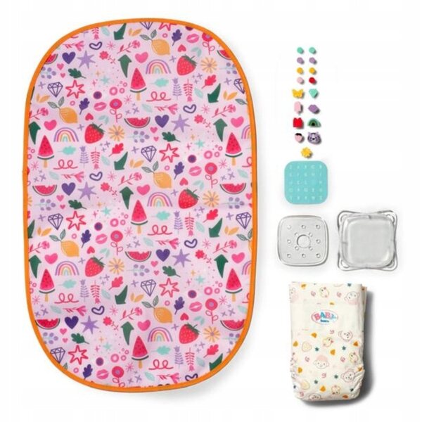 Baby Born Torba per Cambiare Pannolini con Decorazioni a Scatto per Bambole 36-43 cm