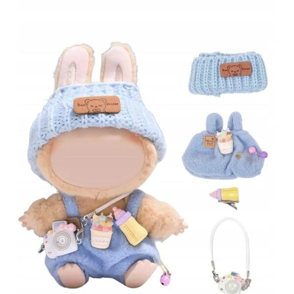 Flauschige blaue Kleider von Labubu: weiche und langlebige Accessoires