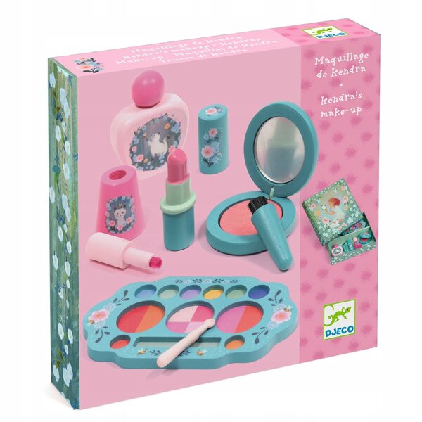 Djeco Make-up-Set für Mädchen Elegantka Kendra 3+ – Kreatives Holzspiel