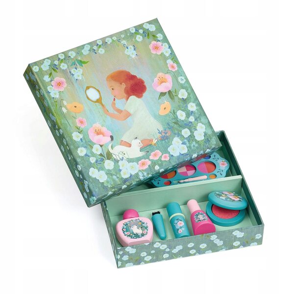 Djeco Make-up-Set für Mädchen Elegantka Kendra 3+ – Kreatives Holzspiel