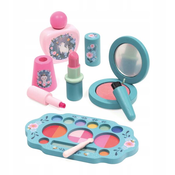 Djeco Make-up-Set für Mädchen Elegantka Kendra 3+ – Kreatives Holzspiel