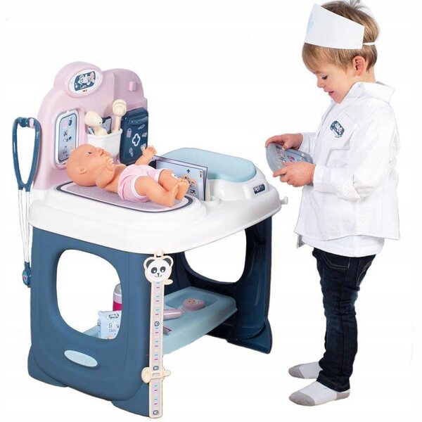 Centro di Cura per Bambole Smoby Baby Care con 27 Accessori per Bambini 3+
