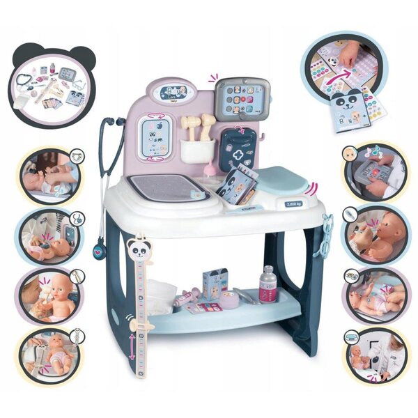 Centro di Cura per Bambole Smoby Baby Care con 27 Accessori per Bambini 3+