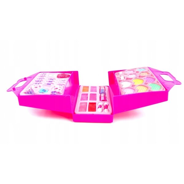 Make-up-Set für Mädchen im Faltetui mit Lidschatten, Gloss und Zubehör