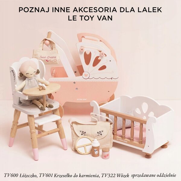 Lunchset aus Holz für Le Toy Van Puppen, Rollenspiele für Kinder ab 3 Jahren