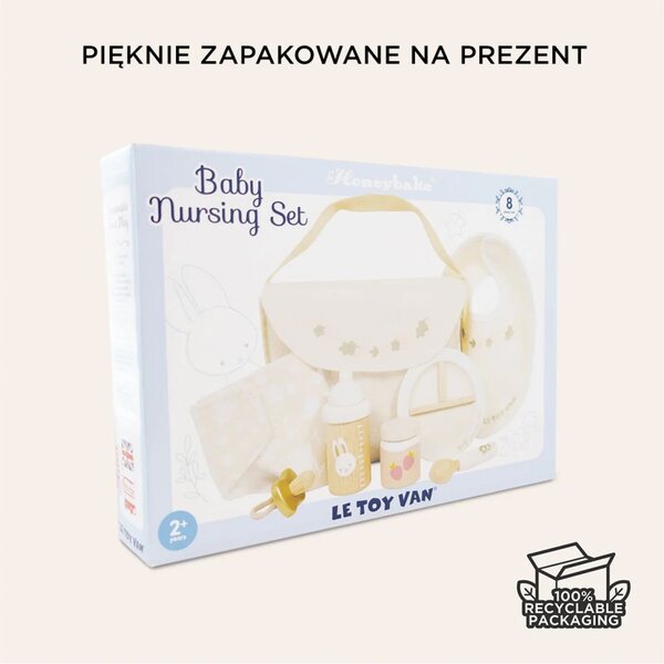 Lunchset aus Holz für Le Toy Van Puppen, Rollenspiele für Kinder ab 3 Jahren