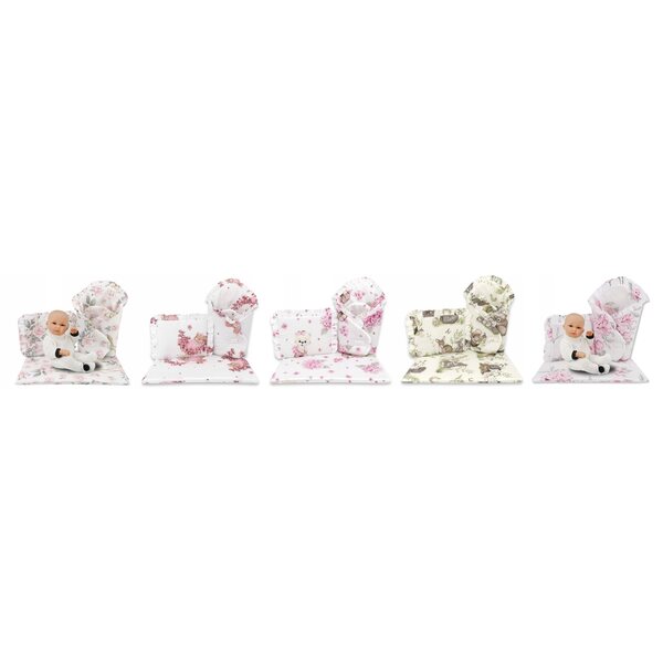 Puppenset mit Decke, Kissen und Schlafsack aus 100 % Baumwolle MimiNu