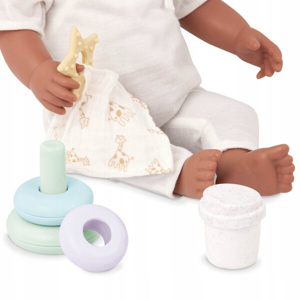 Set giochi con accessori cambio pannolini e giocattoli per bambola LullaBaby
