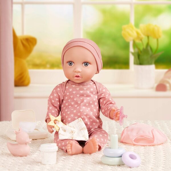 Set giochi con accessori cambio pannolini e giocattoli per bambola LullaBaby