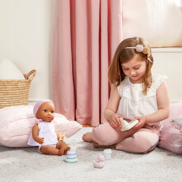 Set giochi con accessori cambio pannolini e giocattoli per bambola LullaBaby