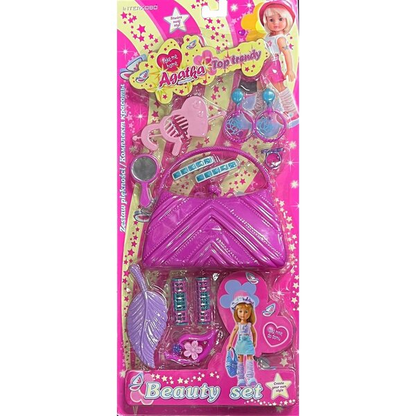Beauty-Puppenset für Mädchen mit Tasche 3+ Interkobo CE
