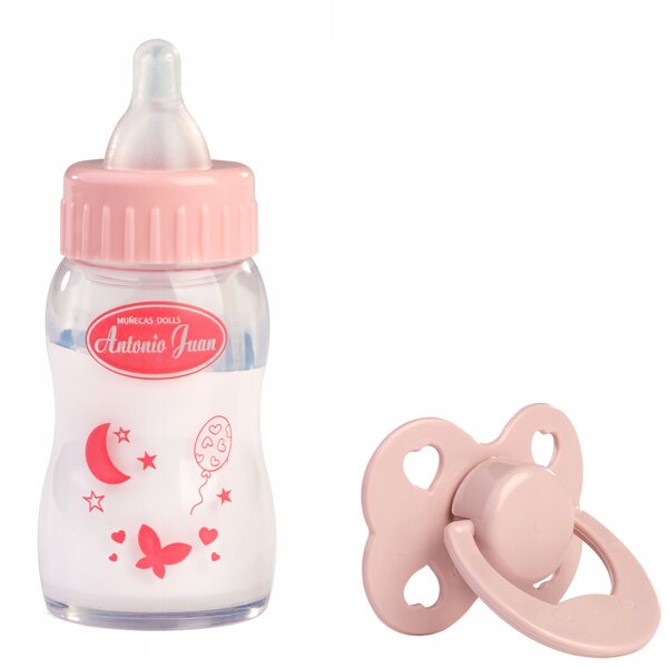 Antonio Juan Set Schnuller und Flasche mit einziehbarer Milch 92329 für Puppen