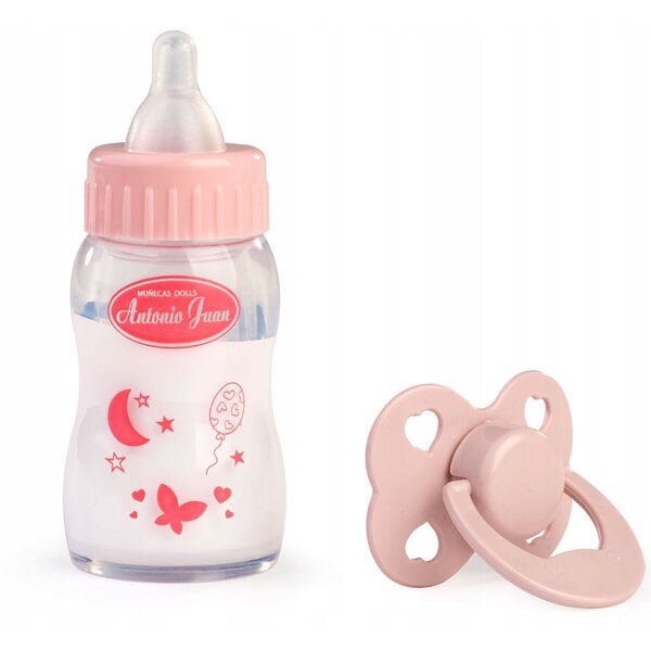 Antonio Juan Set Schnuller und Flasche mit einziehbarer Milch 92329 für Puppen