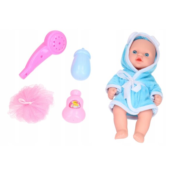 Wanna e bobas set per il bagnetto con vaschetta rosa e accessori per bambole